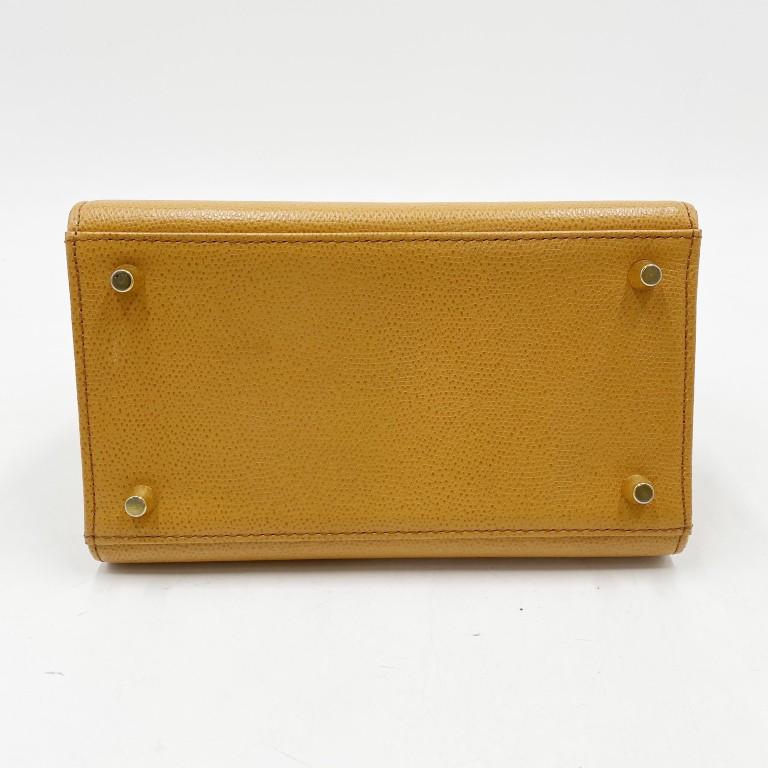 084 美品 GIANNI VERSACE ヴェルサーチェ サンバースト 極美品✨】ヴェルサーチ サンバースト ハンドバッグ レザー ダーク