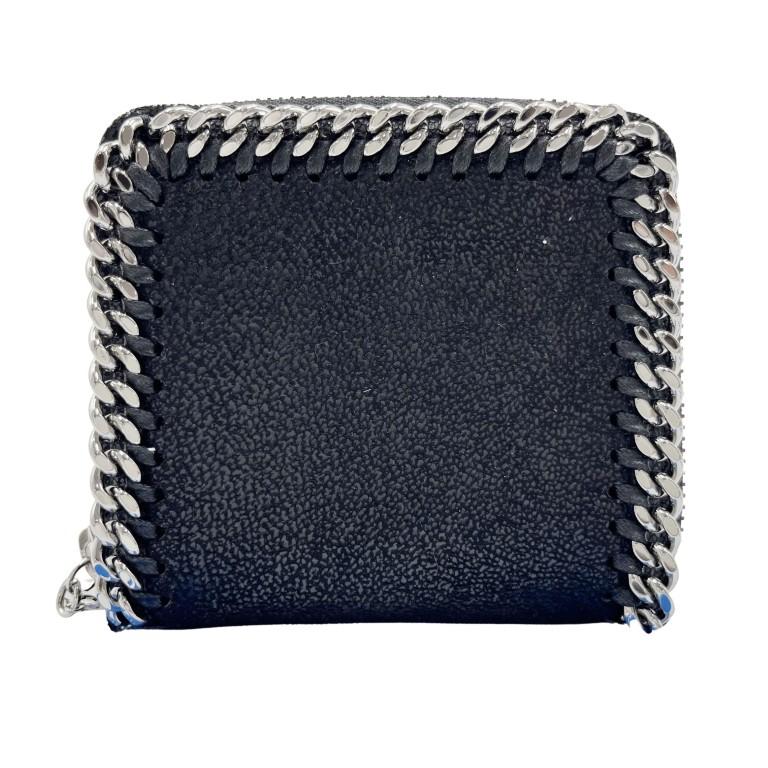 STELLA McCARTNEY ステラマッカートニー 財布 ファラベラ 581236 W9132 ブラック ポリエステル レディース 2つ折り財布 美品【本物保証】 Stella McCartney（ステラ・マッカートニー） 財布 ファラベラ