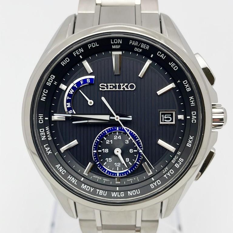 SEIKO 黒文字盤SAGA289セイコーブライツ8B630AV0 SEIKO（セイコー） 時計 ブライツ スタンダードライン チタン SAGA289