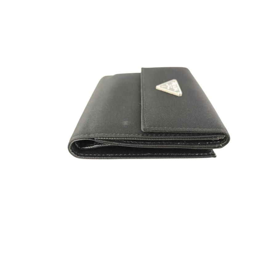 PRADA（プラダ） 財布 トライアングルロゴ ナイロン - Wホック 二