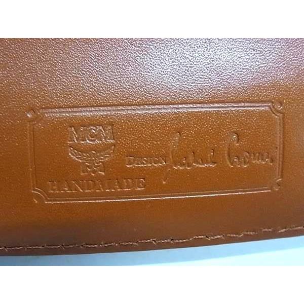 未使用　MCM エムシーエム　レザー二つ折り財布　コニャック MCM（エムシーエム） 二つ折り財布 ヴィセトス ロゴグラム レザー