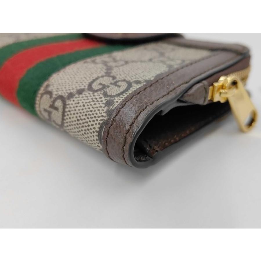 GUCCI（グッチ） 二つ折り財布 オフディア 725662 GGスプリーム レザー