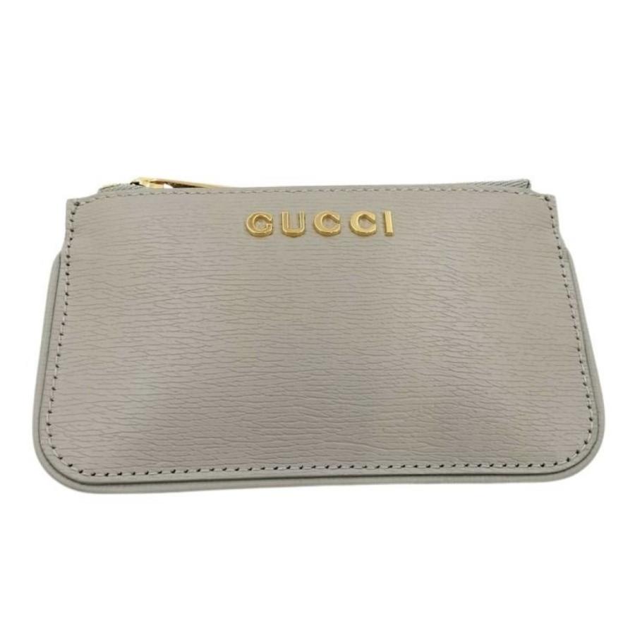 GUCCI（グッチ） コインケース スクリプト 790102 レザー - グレー系 