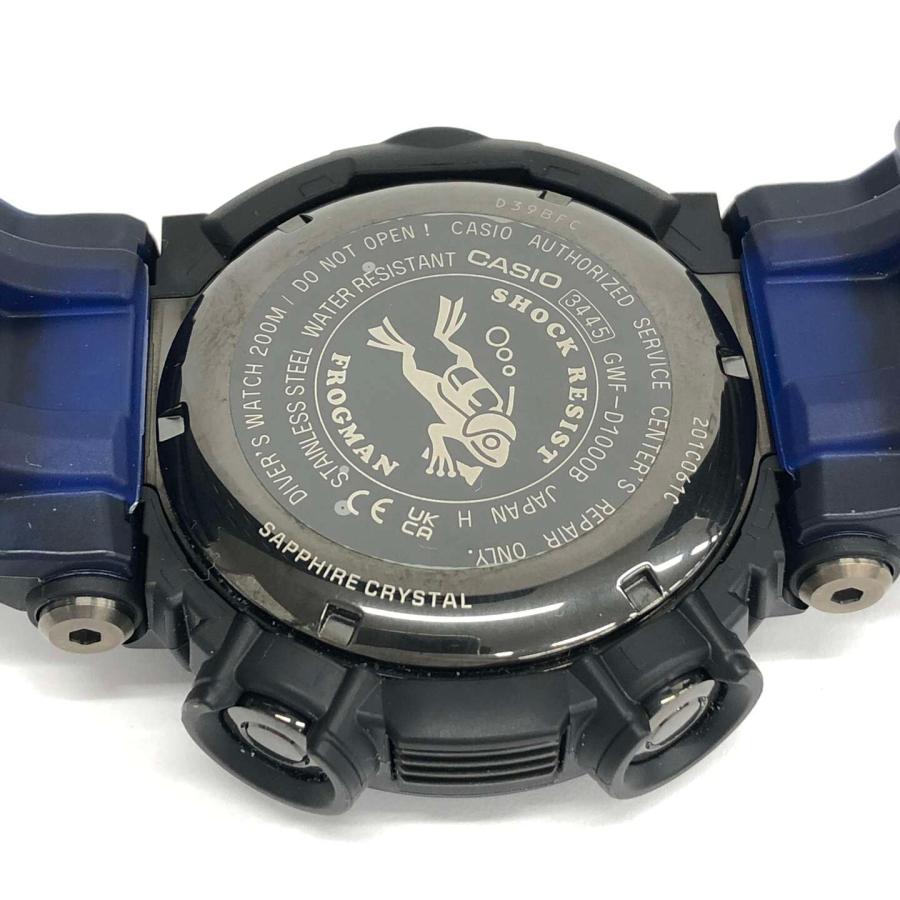 CASIO カシオ 時計 G-SHOCK MASTER OF G - SEA FROGMAN GWF-D1000B-1JF ブラック系 ステンレススチール／樹脂 メンズ 超美品 CASIO（カシオ） 時計 G-SHOCK MASTER OF G SEA FROGMAN GWF-D1000B
