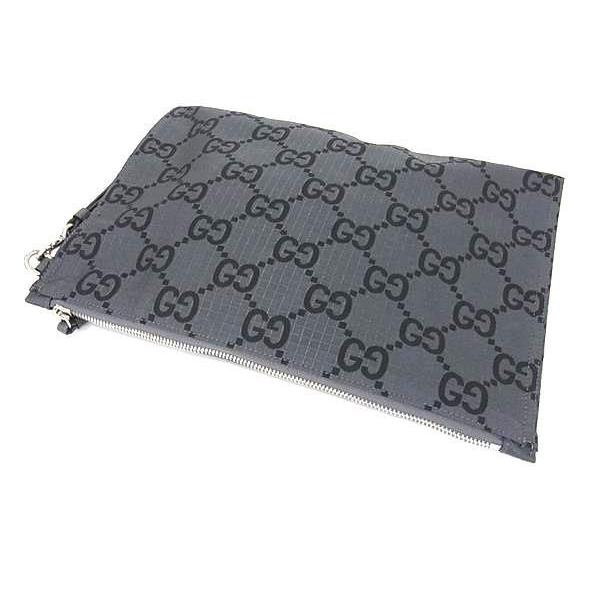 GUCCI（グッチ） クラッチバッグ 770662 GGキャンバス グレー系