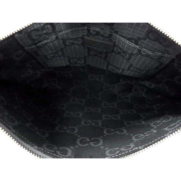GUCCI（グッチ） クラッチバッグ 770662 GGキャンバス グレー系