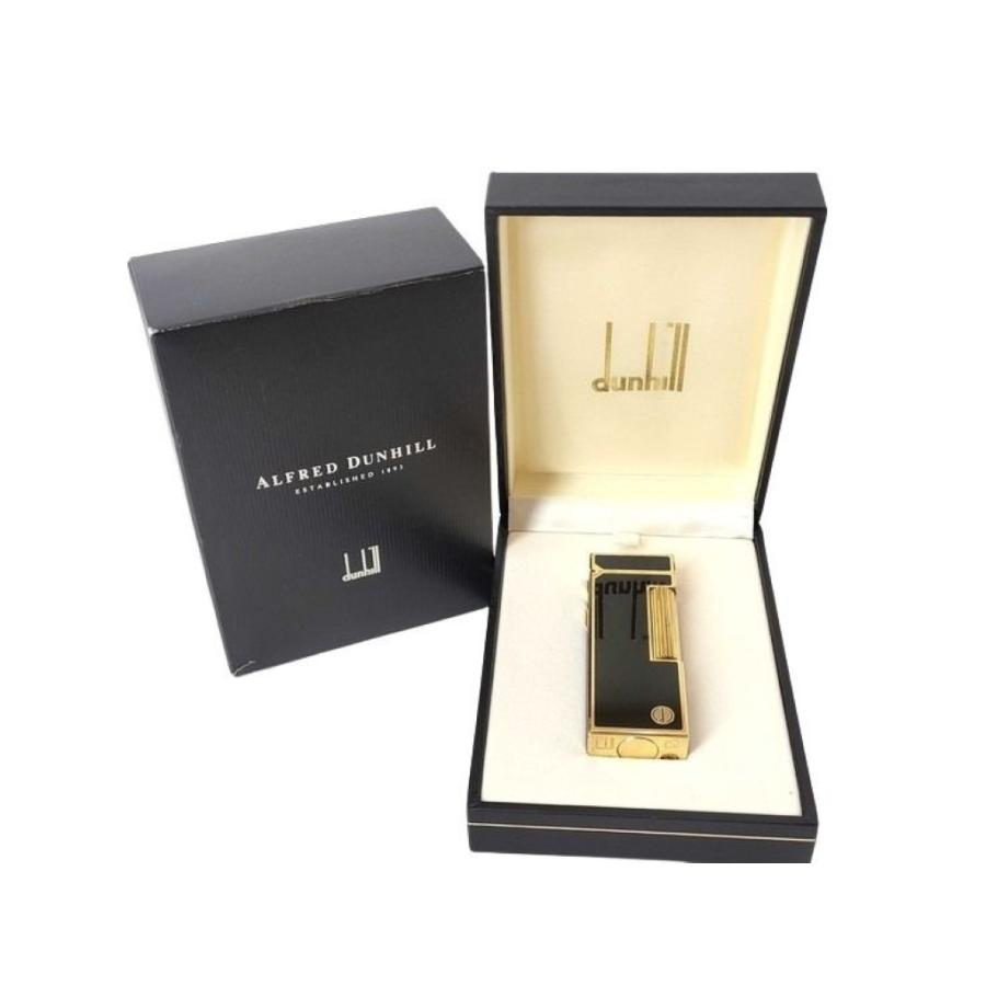 dunhill ダンヒル ローラーガスライター RL2401 ゴールド ブラック系 真鍮 メンズ 美品 dunhill（ダンヒル） ローラーガスライター RL2401 真鍮 - ゴールド