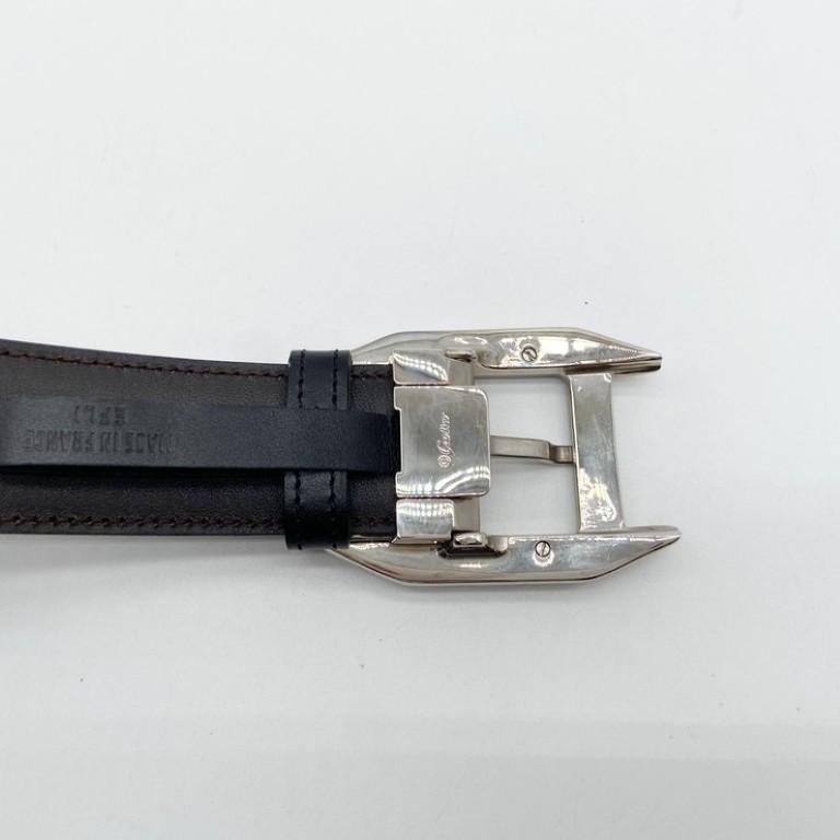 Cartier（カルティエ） ベルト サントス レザー - ブラック ブラウン