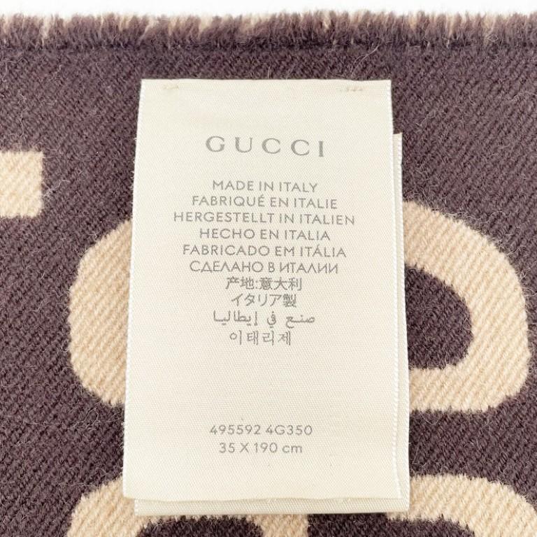 GUCCI（グッチ） スカーフ マフラー GGジャカード 495592 ウール 91