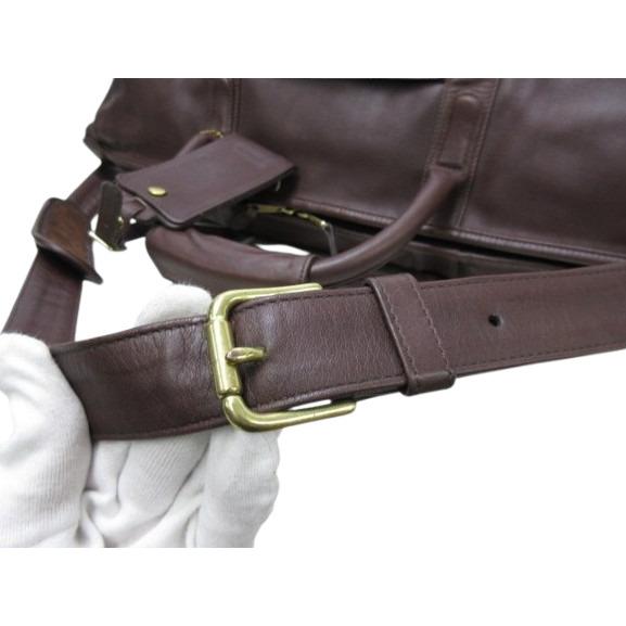 COACH（コーチ） ボストンバッグ レザー 502 ダークブラウン 旅行 大