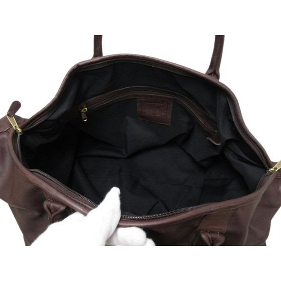 COACH レザー ボストンバッグ　ダークブラウン COACH コーチ ボストンバッグ F05J03 レザー 2WAYトラベルバッグ