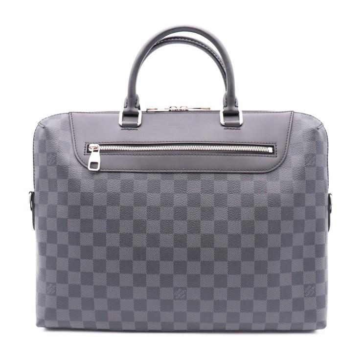 美品 Louis Vuitton ルイヴィトン Pdj ポルトドキュマンジュール ビジネスバッグ ブリーフケース N48260 ダミエ グラフィット 本物保証 Presidium Ph