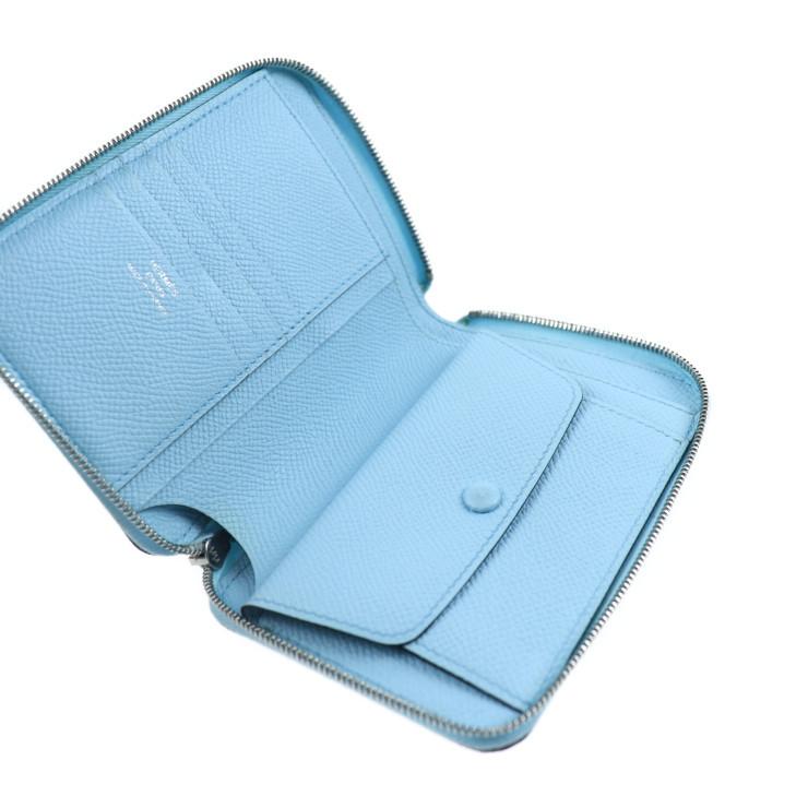 超美品 HERMES エルメス アザップ バーチカル コンパクト 二つ折り財布 