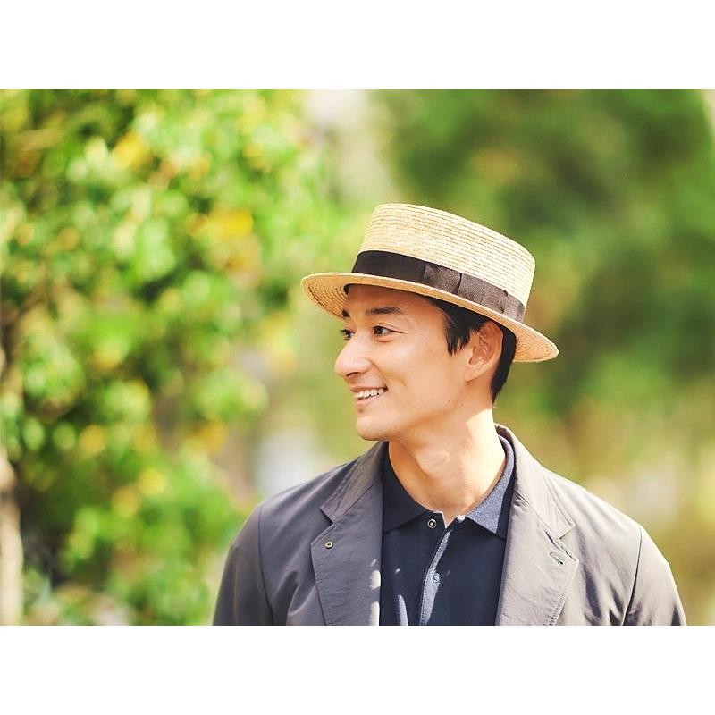 田中帽子店 Marin/h （マラン・オム） 麦わら カンカン帽 58.5cm 61cm