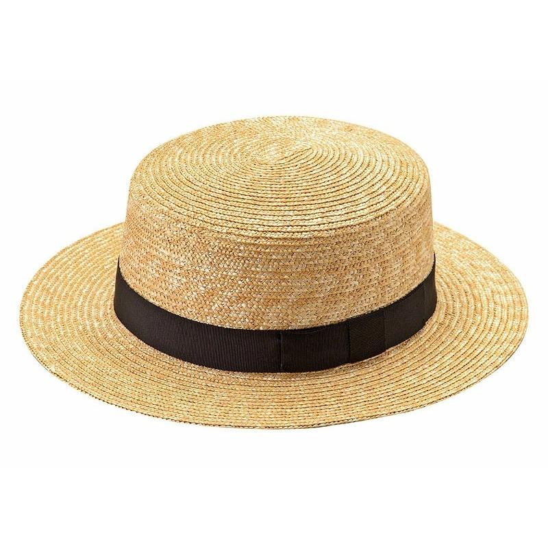 【MAISON MICHEL】カンカン帽 田中帽子店 Marin/h （マラン・オム） 麦わら カンカン帽 58.5cm 61cm