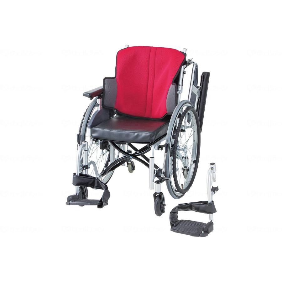 日進医療器 座王 6輪車 自走型 NA-506W レッド 座幅座幅42-前座38cm