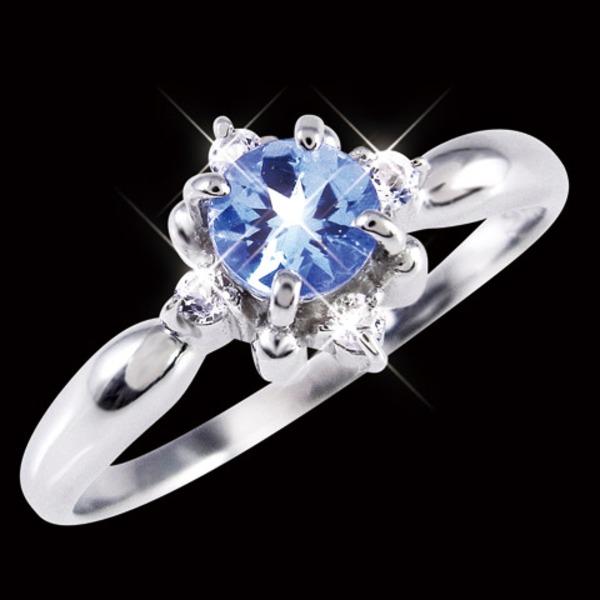 タンザナイト ダイヤモンド リング タンザナイト ダイヤモンドリング TA 0.52ct D 0.13ct Pt950