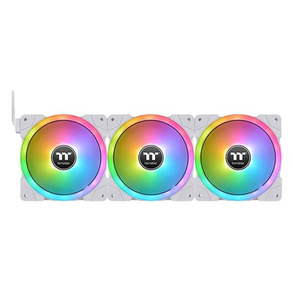 Thermaltake CL-F162-PL14SW-A SWAFAN EX14 RGB White (3-Fan Pack) 着脱式のファンブレードとアドレサブルRGB LEDを搭載するファン｜3top｜04