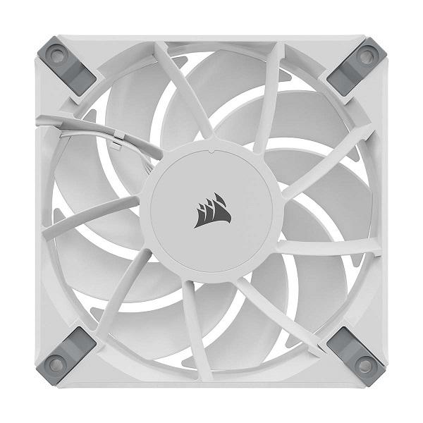 CORSAIR AF120 RGB ELITE WHITE Triple Fan Kit (CO-9050158-WW) RGB LED搭載の静音120 mmファン3個、Lighting Node COREセット｜3top｜04