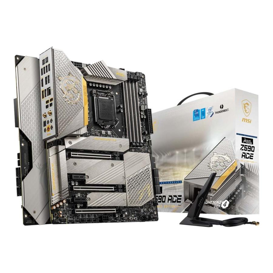 MSI MEG Z590 ACE GOLD EDITION 金箔を使用したゴールドカラーが映える特別デザインのATXマザーボード｜3top