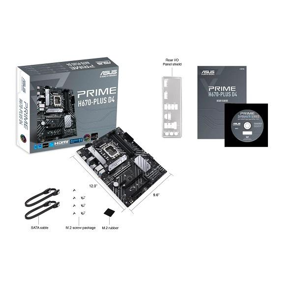 ASUS PRIME H670-PLUS D4 インテル H670 (LGA 1700) ATXマザーボード、第13世代&第12世代インテルプロセッサーに対応｜3top｜05