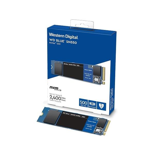 WesternDigital WDS500G2B0C WesternDigital製 WD BLUE SN550シリーズ NVMe M.2 SSD 500GB