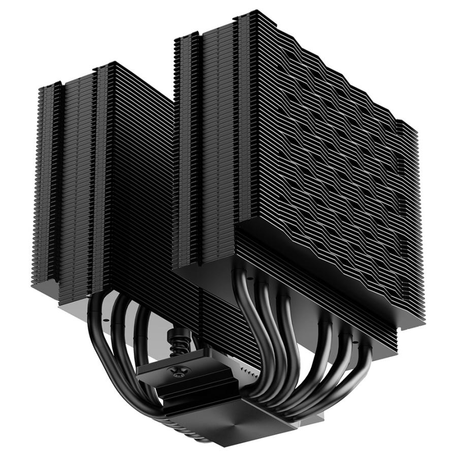 CPS RZ620 BK ツインタワー型ハイエンドCPUクーラー ブラック Intel LGA1700・AMD AM5「RYZEN」対応
