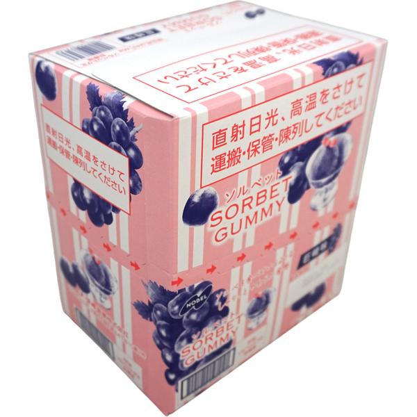 170円 ノーベル 50gソルベットグミ 巨峰味 [1箱 6個入] : ミカミ