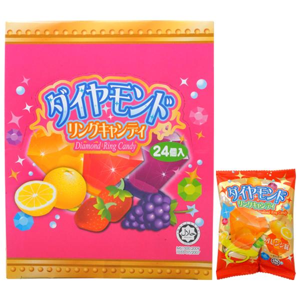 40円 やおきん ダイヤモンドリングキャンディ [1箱 24個入] : ミカミ