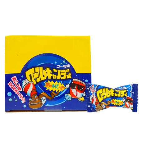 60円 やおきん ロールキャンディ コーラ味 [1箱 24個入] : ミカミ