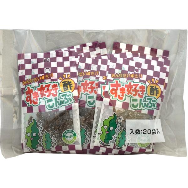 50円 やおきん 14gすき好き酢こんぶ [1袋 20個入] : ミカミオンライン