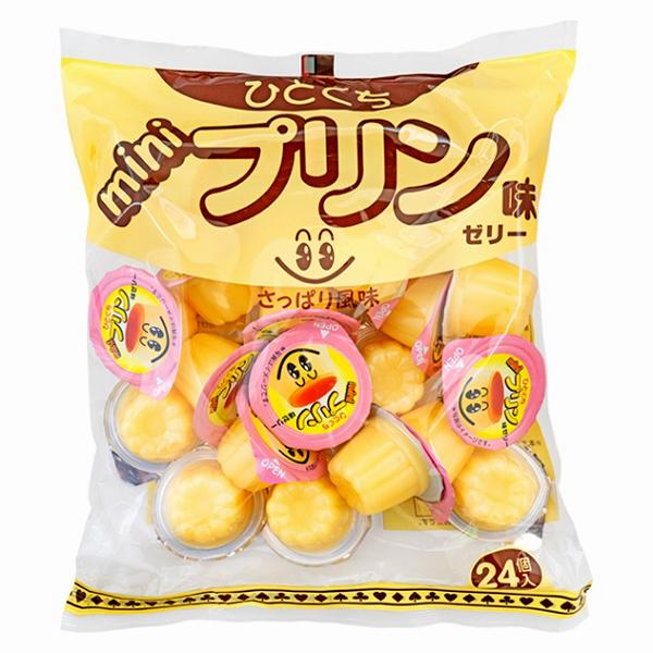 500円 やおきん プリン味ゼリー [1袋 24個入] : ミカミオンライン