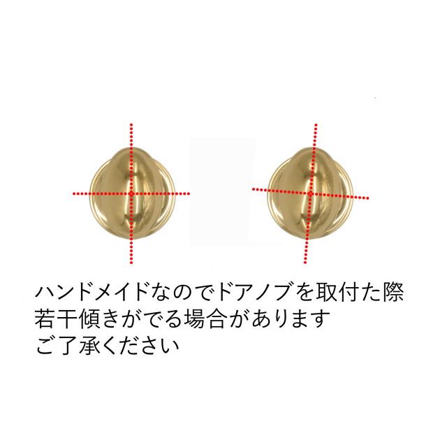 真鍮 ドアノブ オーバル ヴィクトリアン ハンドル 空錠タイプ : スリー