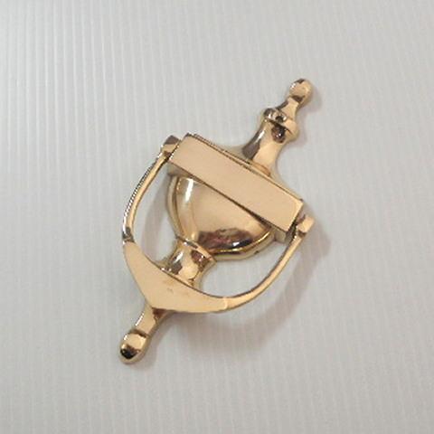 真鍮製 鋳造 ドアノッカー 叩き金 ドア装飾 扉 玄関ドア : スリー