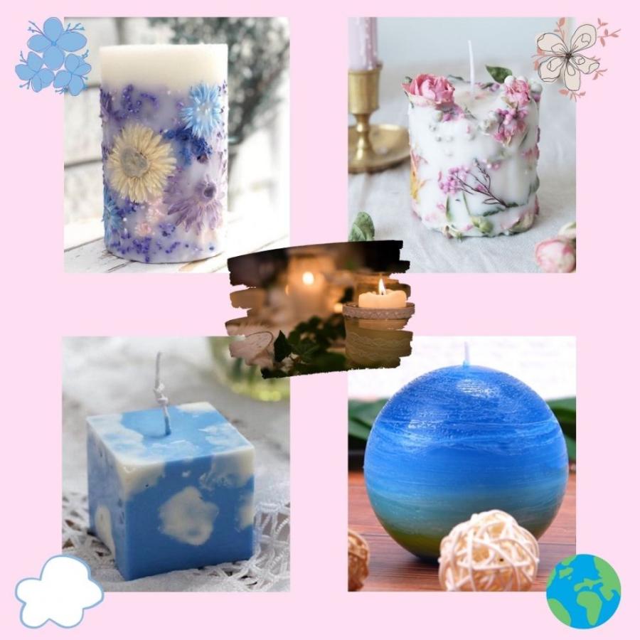 キャンドル モールド 型 手作り ボタニカルキャンドル ソイキャンドル