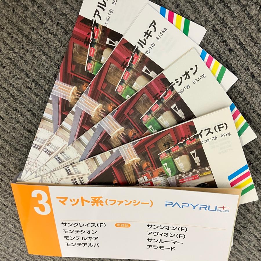 ＰＡＰＹＲＵ＋紙見本帳３（サングレイス（F)、モンテシオン、モンテルキア、モンテアルバ、サンシオン（F)、アヴィオン（F)、サンルーマー、アラモード） |  | 01
