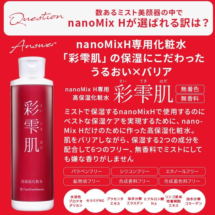 美顔器 ハンディミスト nanoMixH 彩雫肌 セット ナノミックスハンディ さいてきはだ フェイスミスト 化粧水 充電式 高保湿化粧水 保湿 肌  スキンケア