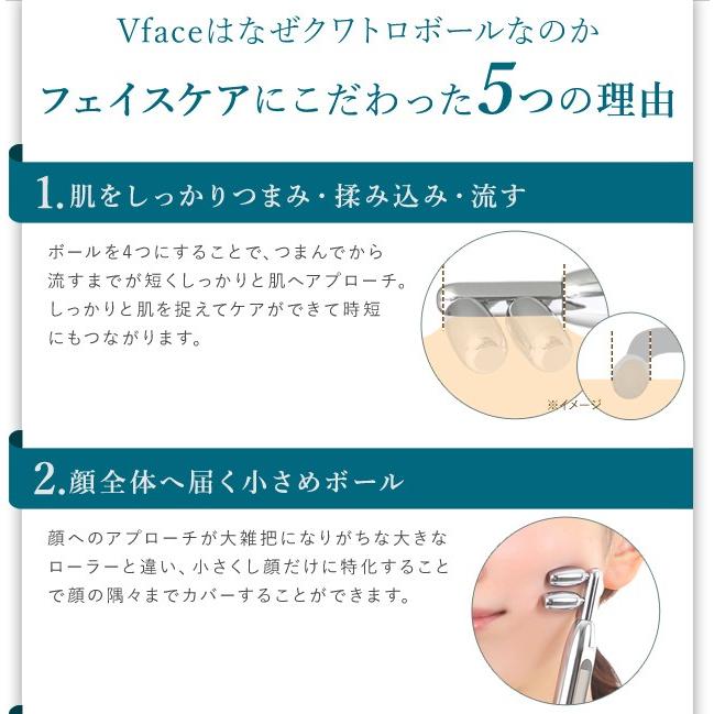 美顔器 ローラー クアッドフェイスローラー Vフェイス Vface 正規品 美容家電 美容器具 |  | 05