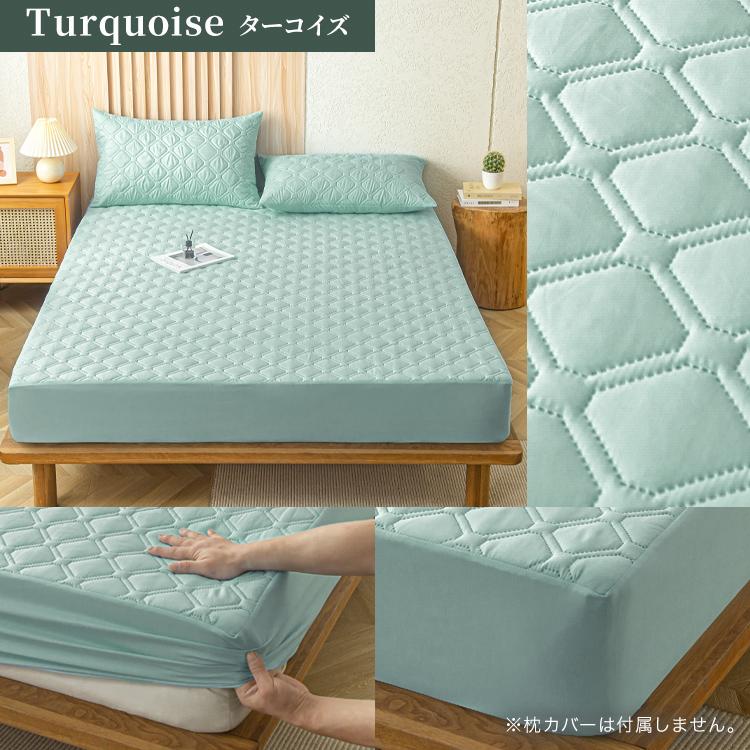 ぱっとシーツ ボックスシーツ セミダブル 防水シーツ 一体型 敷きパッド ホワイト グレー カーキ ネイビー 全7色 オールシーズン マットレスカバー 120x200cm |  | 23