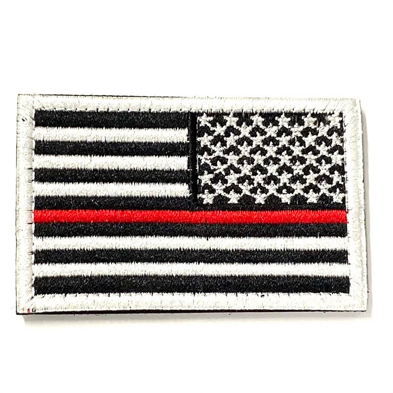 パッチ370 国旗シリーズ アメリカ 星条旗 レッドライン Left