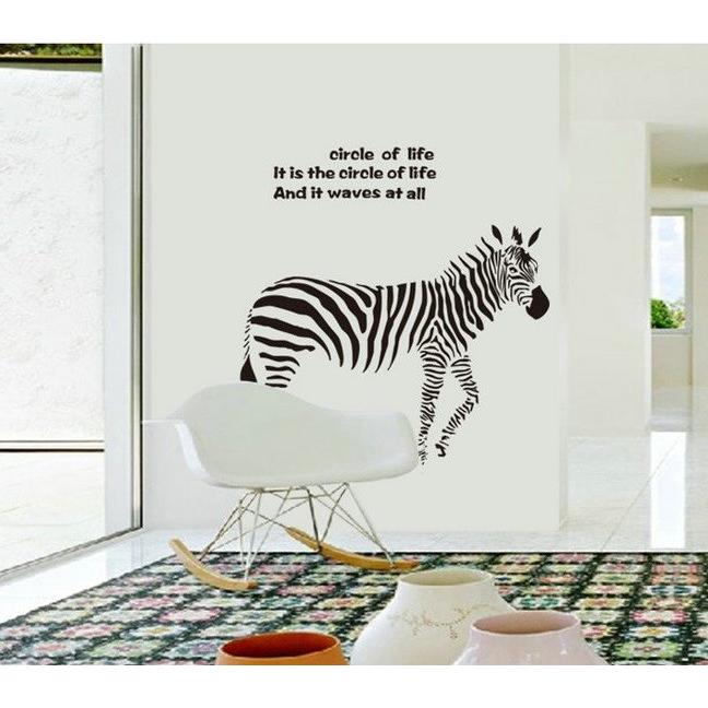 ウォールステッカー しまうま 全身 壁シール ゼブラ柄 英文字 モノクロ はがしやすい 動物 Ay9057 41ウォールステッカー 通販 Yahoo ショッピング