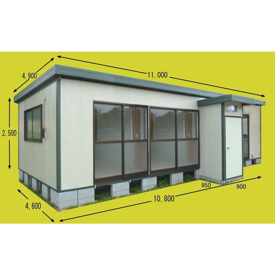 小住宅ｂタイプ 簡易住宅 プレハブ ログハウス プレハブ １５坪