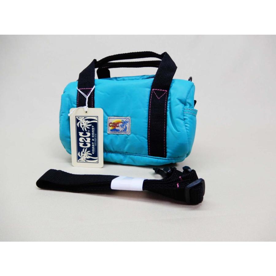 ミニドラムバック サックスブルーｘピンク Coast ２ パラシュート生地使用 軽量 お散歩 お出かけ 可愛い ミニミニ