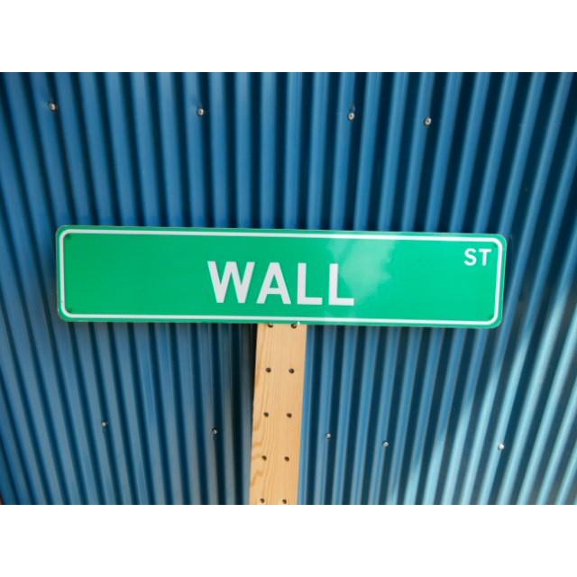 アメリカ ストリートサイン WALL ST レプリカサインプレート USA LA 