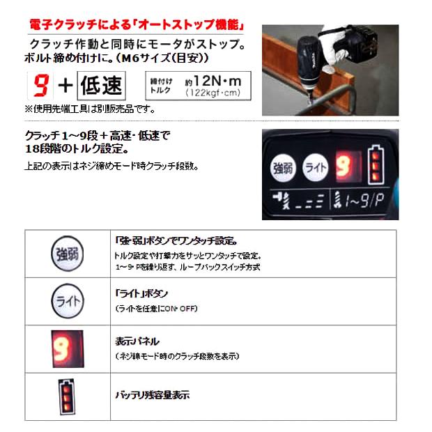 makita 18V 4モードインパクトドライバ TP141DZ 青  TP141DZB 【メタルナットスプリッターブレーカー】 黒 本体のみ