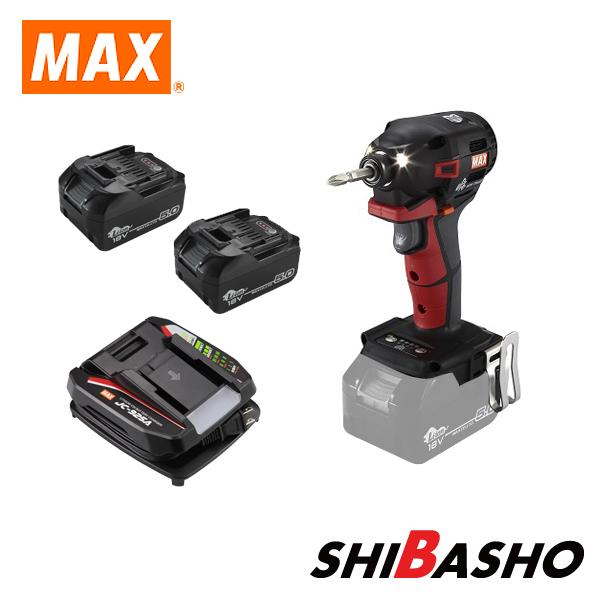マックス MAX 充電式インパクトドライバ PJ-ID153 R赤 K黒 -B2C マックス MAX 充電式インパクトドライバ PJ-ID153 R赤 K黒 -B2C