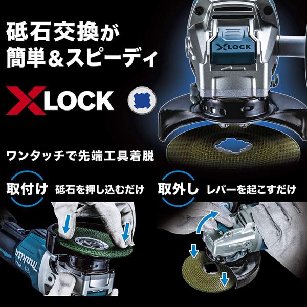 マキタ makita 100mm 充電式ディスクグラインダ GA420DRGX