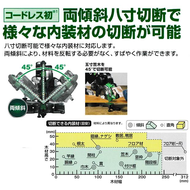 HiKOKI ハイコーキ マルチボルト (36V)コードレス卓上スライド丸 HiKOKI ハイコーキ マルチボルト (36V)コードレス卓上スライド丸