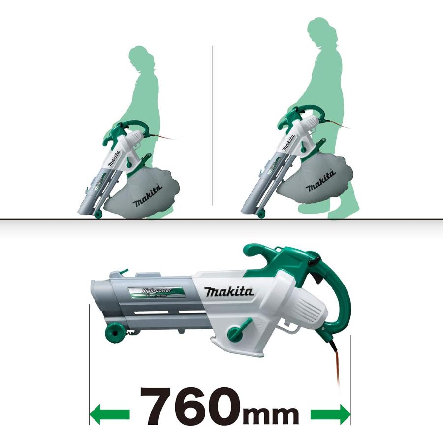 中古】マキタ Makita MUB1200 電気ブロワ/集じん機 ノズル長さ調整可能