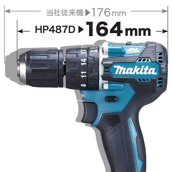 【SIW】makita マキタ HP487DRGX 18V充電式震動ドライバドリル バッテリ2個・充電器・ケース付【未使用品】 マキタ（makita） makita 18V充電式震動ドライバドリル HP487DRGX